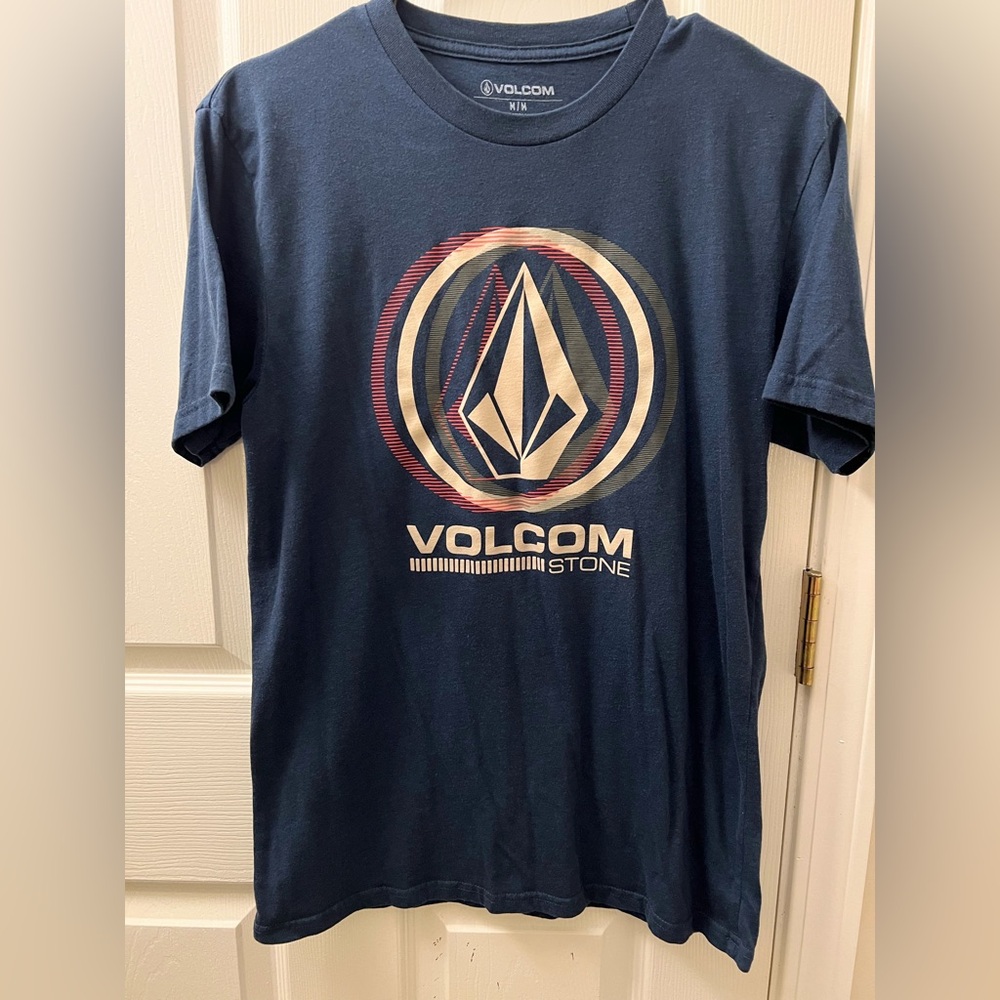 5/$25 Volcom Stone Blue Graphic Shirt Men’s Size M